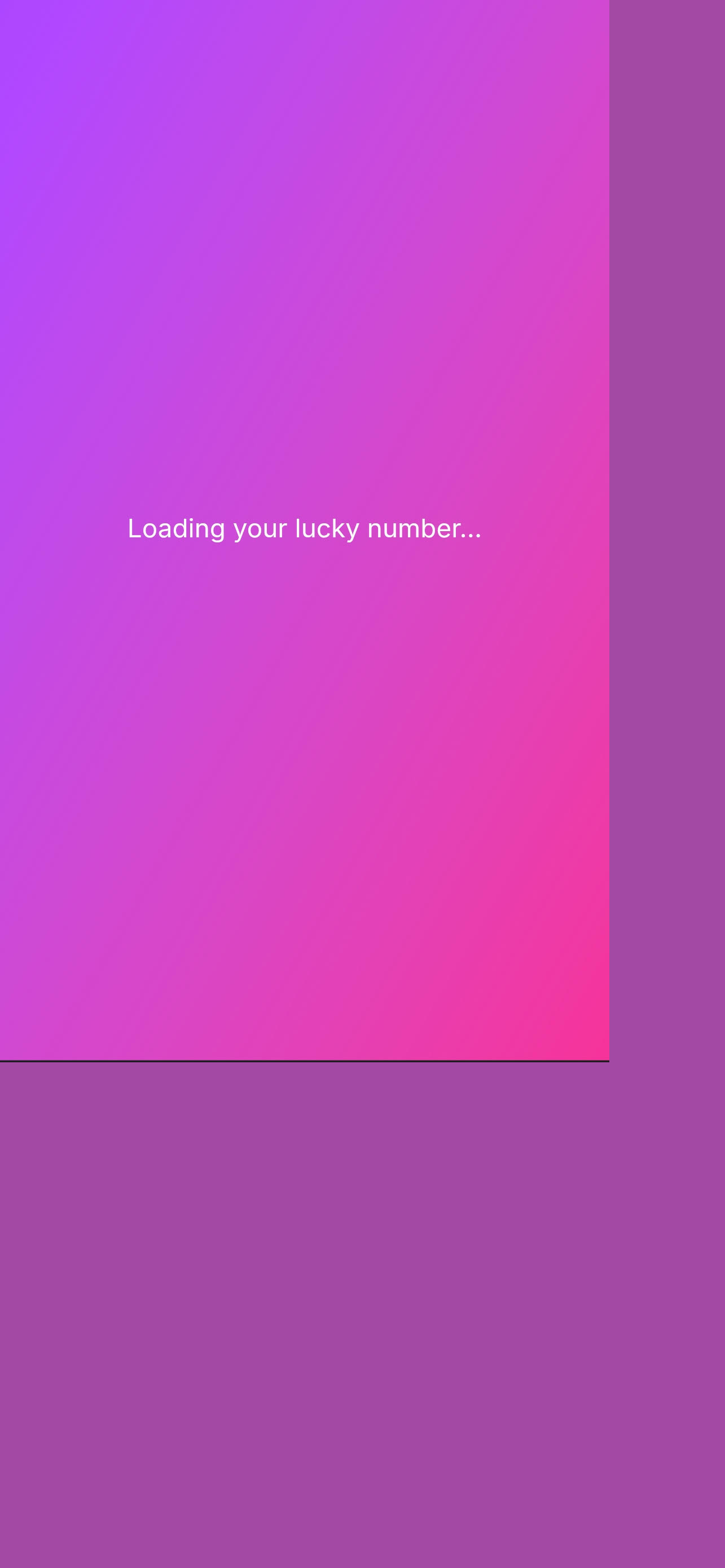 Lucky Numbers - Daily Fortune - Farcaster Mini Apps screenshot